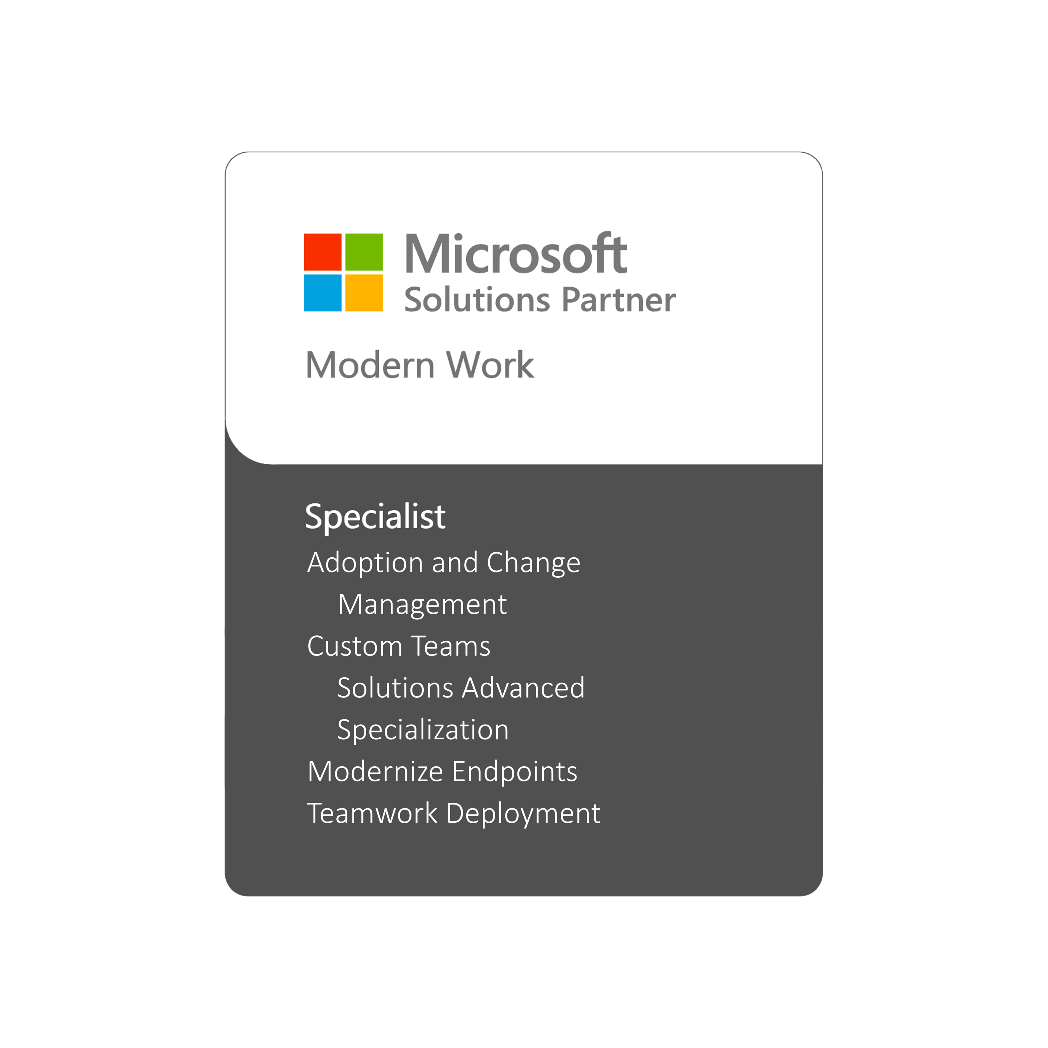 Pastille Microsoft Modern Work